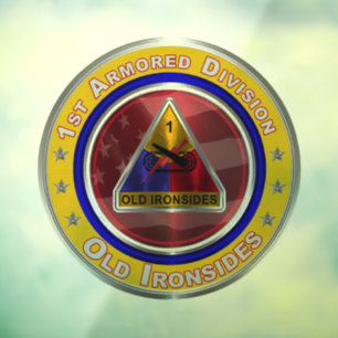 1st Armoured Division  Window Cling