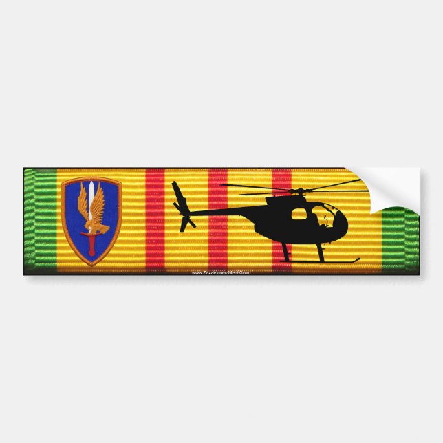 1st Aviation Brigade OH-6 Loach VSM Bumper Sticker (Front)