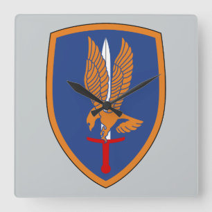 1st Aviation Brigade Square Wall Clock