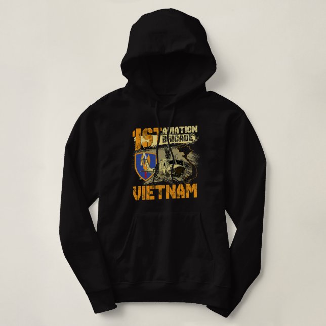 1st Aviation Brigade Vietnam Veteran Pilot Door Gu Hoodie (Design Front)