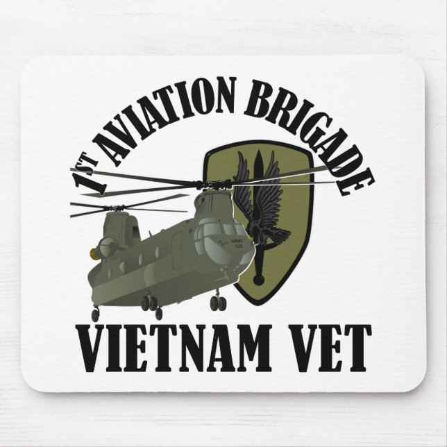 1st AVN BDE Vietnam CH-47 (Subdued) Mouse Pad (Front)