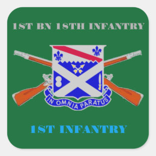1ST BATTALION 18TH INFANTRY 1ST INFANTRY STICKERS