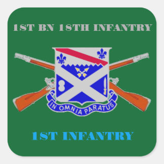 1ST BATTALION 18TH INFANTRY 1ST INFANTRY STICKERS