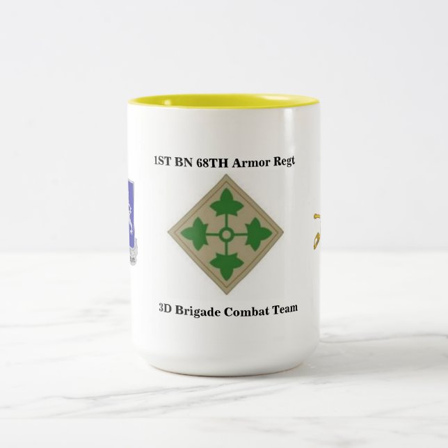1ST Battalion 68TH Armour 3RD BCT 4TH Infantry Mug (Center)
