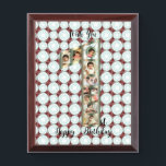 1st Birth Day Baby Photo Collage Gift creative Award Plaque<br><div class="desc">1st Birth Day Baby Photo Collage Gift creative design with one latter having different images diffused in it</div>
