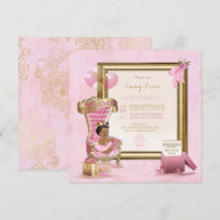 1st Birthday African American Princess Throne