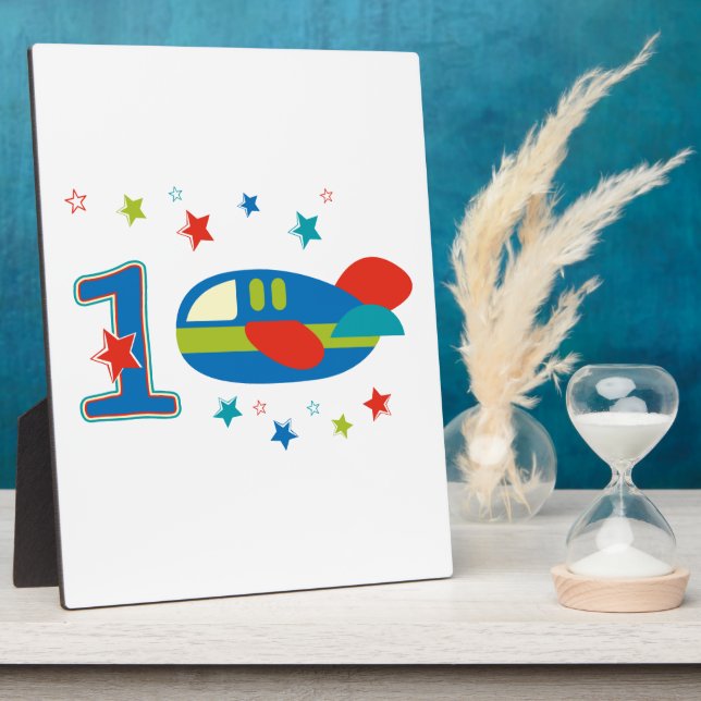 1st Birthday Airplane Plaque (Side)