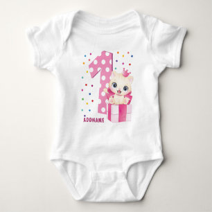 1st Birthday   Baby's First Birthday Baby Bodysuit