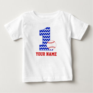 1st Birthday Baseball Personalized T-shirt