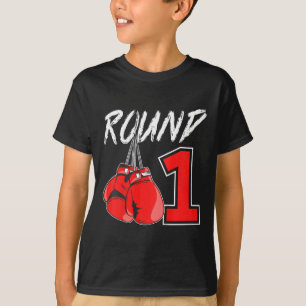 1st Birthday Boxing Boy 1 Year Old Boxer Bday Part T-Shirt