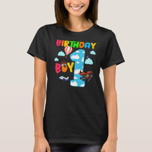 1st Birthday Boy Airplane Pilot 1 Years Old Helico T-Shirt