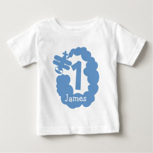 1st Birthday boy   Personalized airplane t shirt