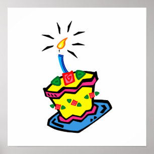 1st Birthday Cake Poster