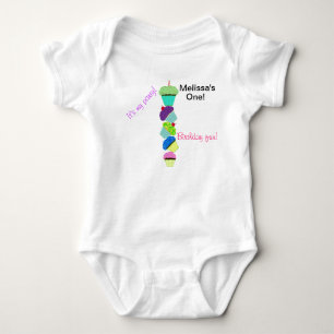 1st Birthday Colourful Cupcakes Infant Shirt