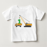 1st Birthday Construction Tee