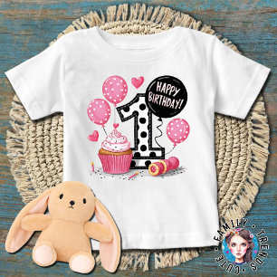1st birthday Cupcake Baby T-Shirt