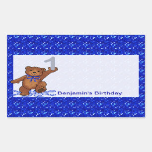 1st Birthday Dancing Bear Scrapbook Sticker