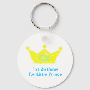 1st Birthday for Little Prince Key Chain