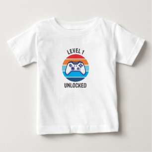 1st Birthday Gamer Level 1 Baby T-Shirt