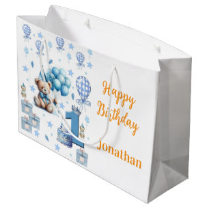 1st. Birthday Gift Bag Teddy Bear