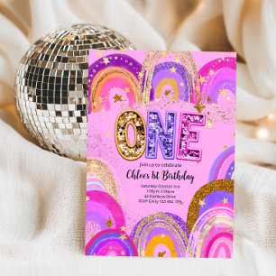 1st Birthday Girls Party Invitation