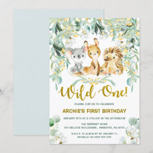 1st Birthday Invitations   Cute Bush Babies