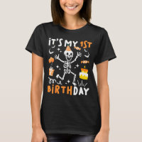 1st birthday kids funny skeleton 1st birthday