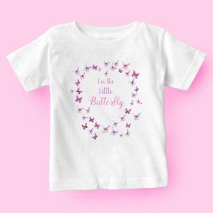1st Birthday Little Butterfly Baby Girl T-Shirt