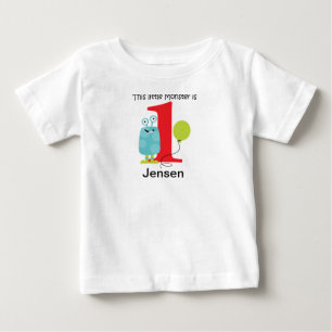 1st Birthday Little Monster Blue Baby T-Shirt