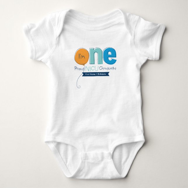 1st Birthday NICU Graduate Shirt (Front)