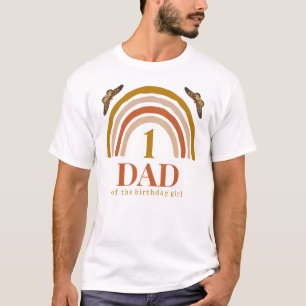 1st birthday of girl customized dad T-Shirt
