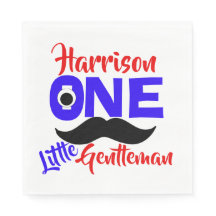 1st Birthday One Little Gentleman Personalized