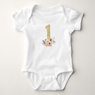 1st birthday outfit baby bodysuit