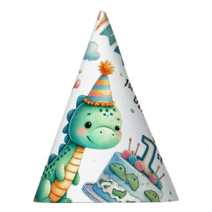 1st Birthday Party Dinosaur Boy Kids Hat