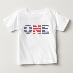 1st Birthday Party Outfit, Independence Day Baby T-Shirt