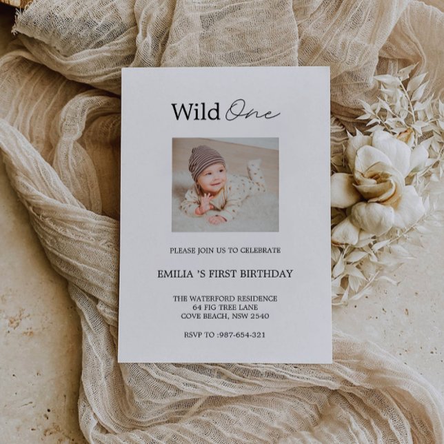 1st Birthday Photo Board  Invitation (1st Birthday Photo Board Invitation)