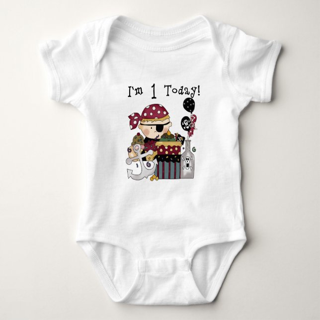 1st Birthday Pirate T-shirts and Gifts (Front)