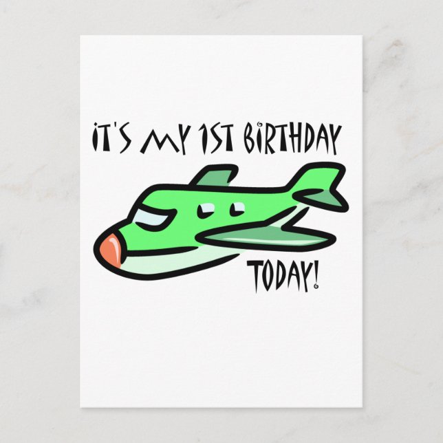 1st Birthday Postcard (Front)