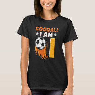 1st Birthday Soccer Themed Birthday Party 1 Year O T-Shirt