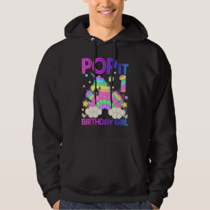 1st Birthday Unicorn Fidget Pop It Birthday Girl K Hoodie
