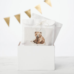 1st Birthday Wild One bear modern elegant party Favour Bag