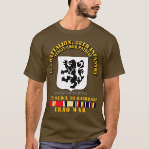 1st Bn 28th Infantry The Surge Iraqw SVC T-Shirt