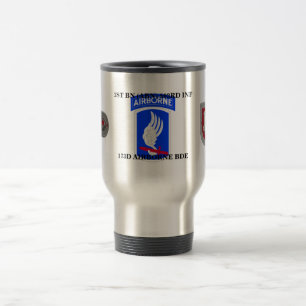 1ST BN 503RD INFANTRY 173D AIRBORNE TRAVEL MUG
