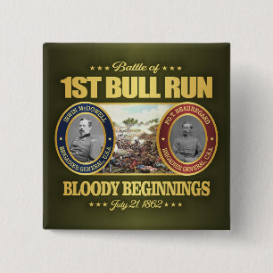 1st Bull Run (FH2) 2 Inch Square Button