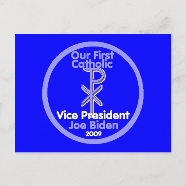 1st CATHOLIC VP Postcard (Front)
