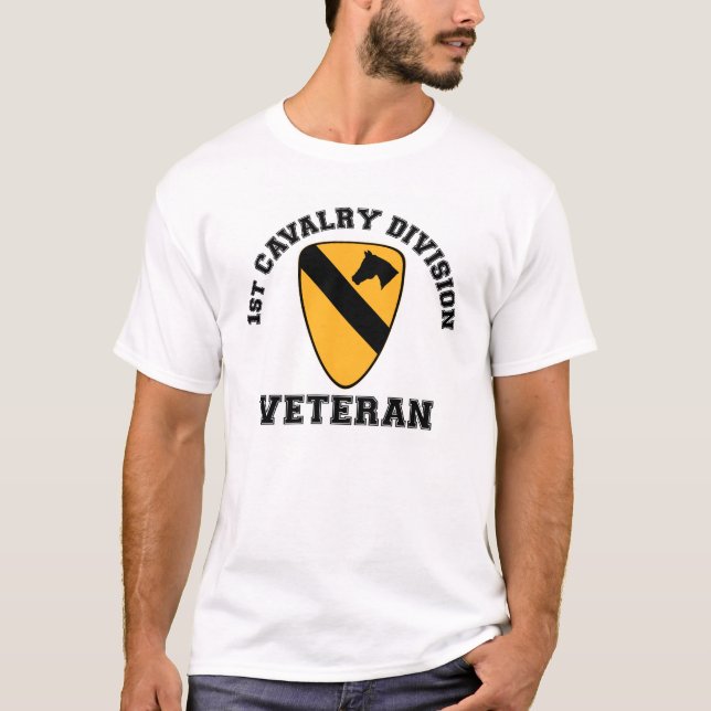 1st Cav Vet - College Style T-Shirt (Front)