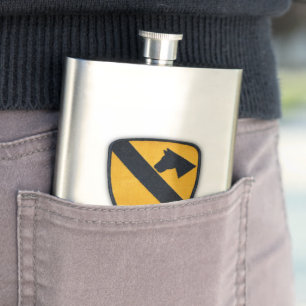 1st Cavalry Air Cav Airmobile Fort Hood Veterans Hip Flask