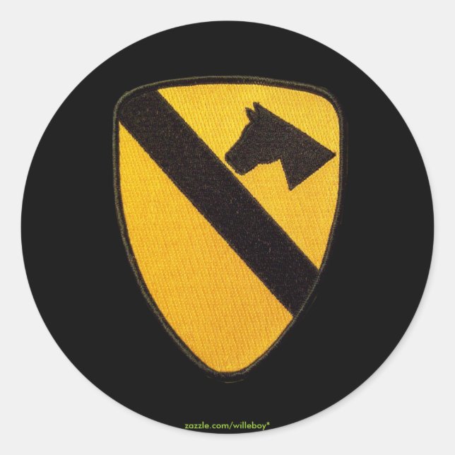 1st cavalry air cav army scrapbooks patch Sticker (Front)