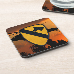 1st Cavalry Air Cav CD Fort Hood Veterans Vets Coaster