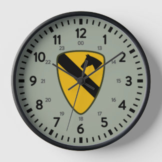 1st Cavalry Division 24-Hour Wall Clock